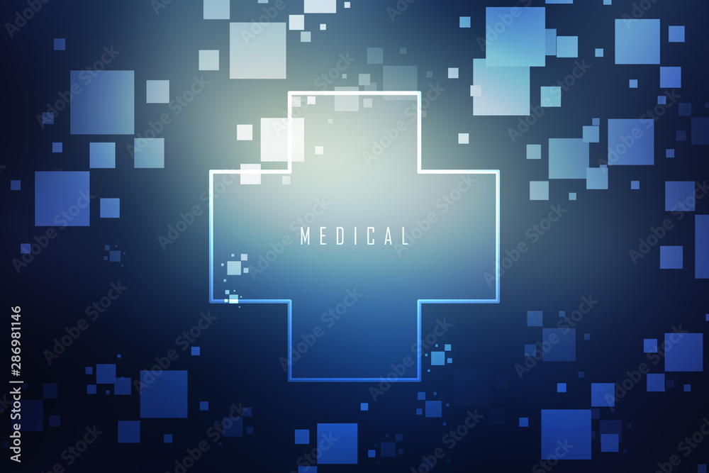 2D illustration medical structure background