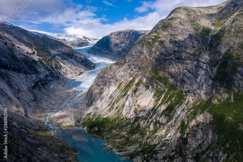 Famous nigardsbreen glacier in Jostedalen, Norway