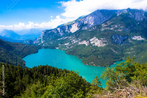 View of Molveno Lake in Italy © marcociannarel