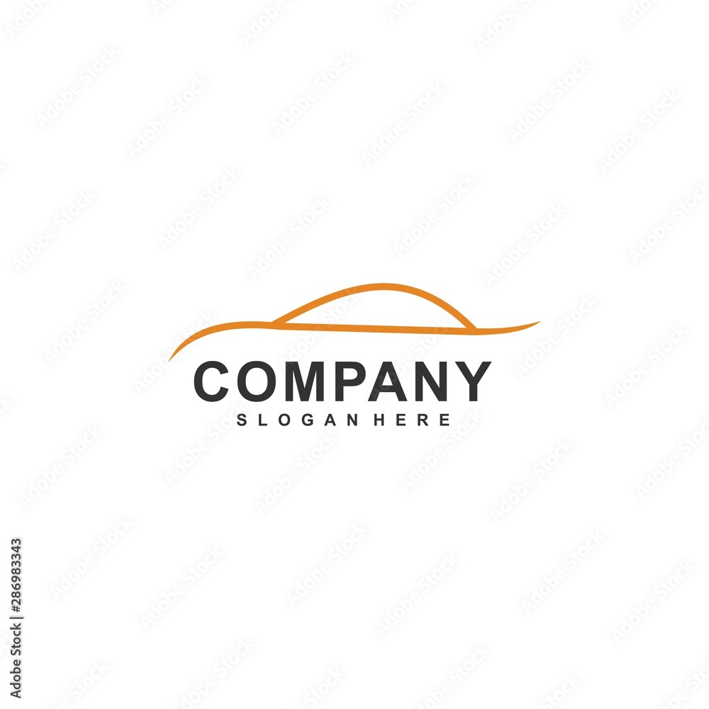 Auto style car logo design with concept sports vehicle icon silhouette Auto style car logo design with concept sports vehicle icon silhouette
