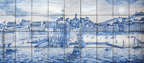 Lisbon Historical View in the 18th Century