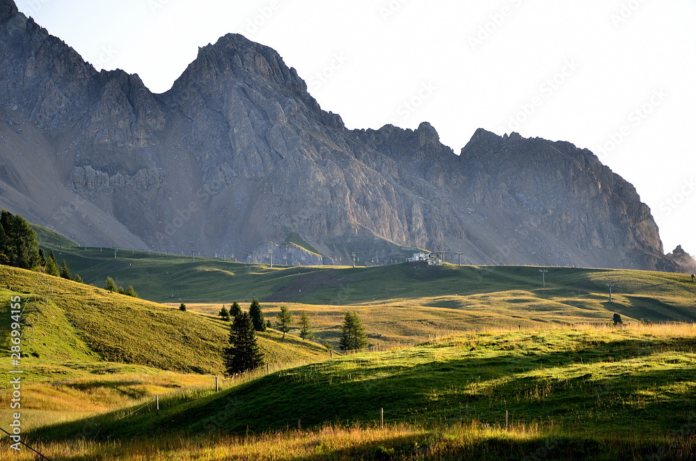 Italian alps landscape in the dolomites