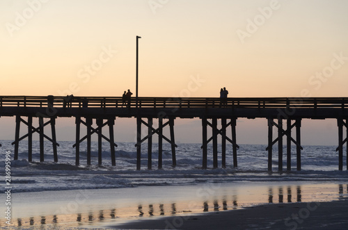 Sunset at Newport Beach pier