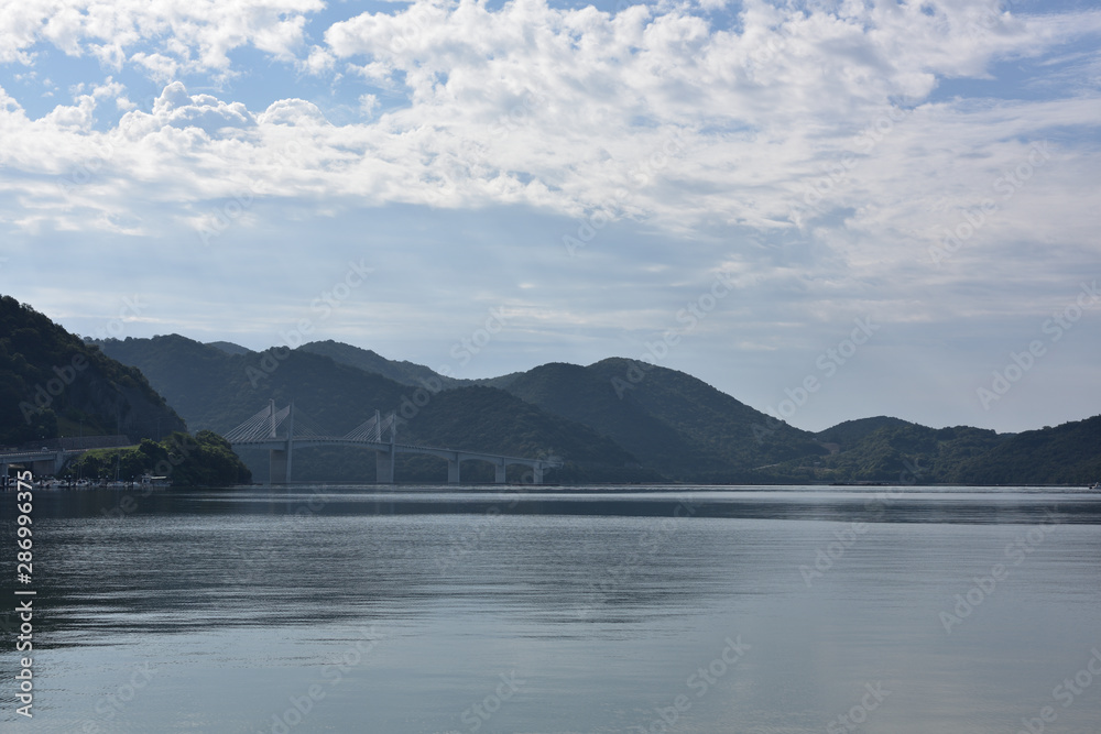 日本の岡山県備前市日生町の美しい海