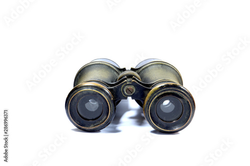 vintage binocular from world war 1 era, looking to the past of world history