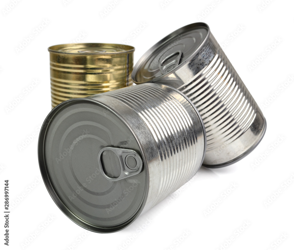Tin can. Isolated with clipping path. Tin can. Isolated with clipping path.