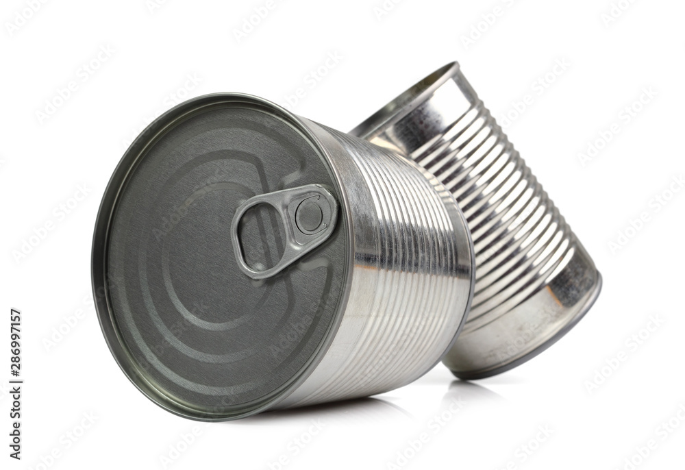 Tin can. Isolated with clipping path. Tin can. Isolated with clipping path.