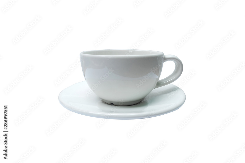 coffee​/tea​ cup​ white​ color​ isolated.​ white​ coffee​ cup​ on​ white​ background.