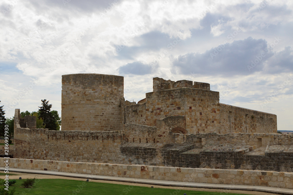 Zamora,Spain,9,2013;The castle is next to the cathedral.