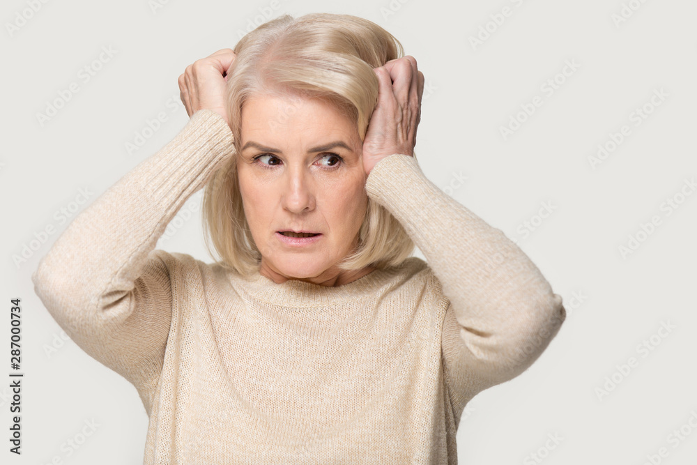 Sacred mature woman feel terrified freaking out Sacred mature woman feel terrified freaking out