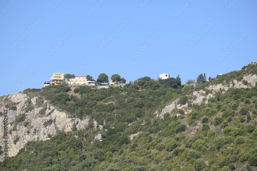 Fototapeta premium luxury homes on a cliff top