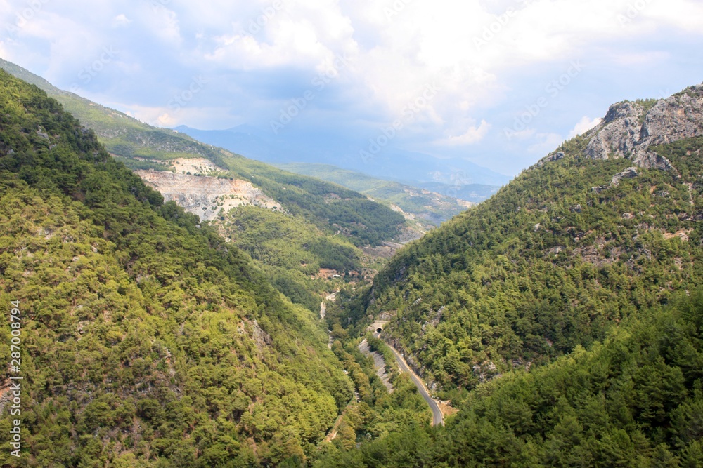 landscape in the mountains alanya