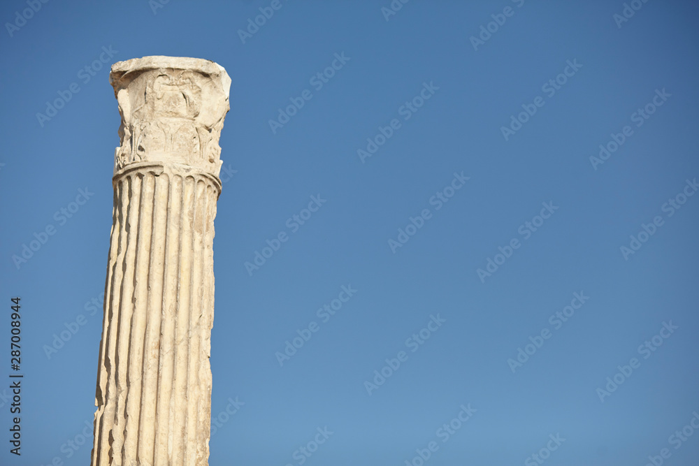 Hadrian library column at monastiraki Athens Greece