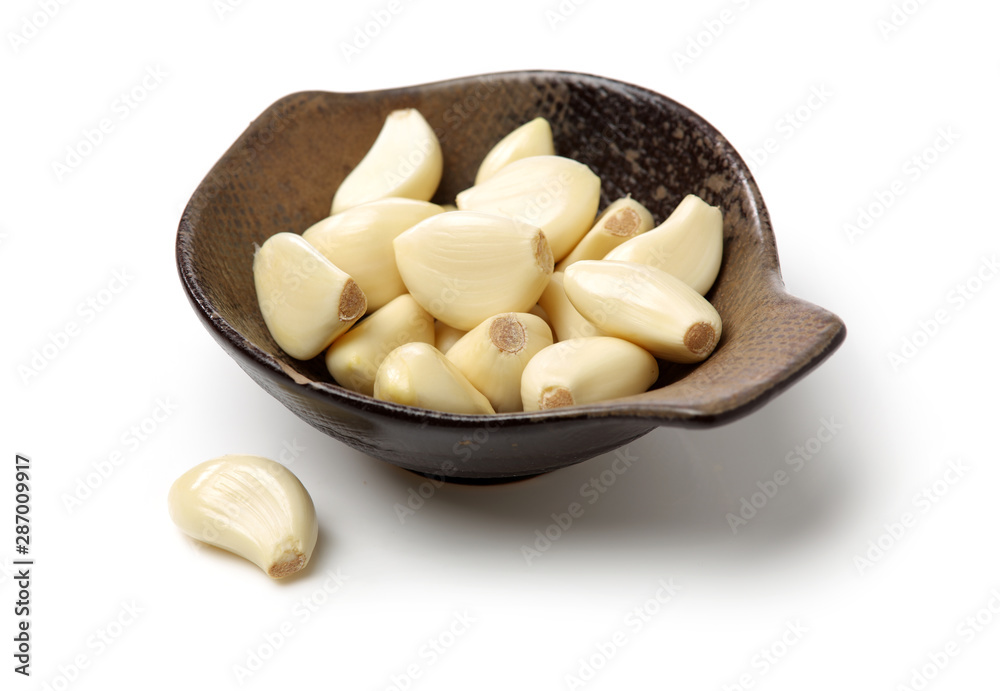 fresh garlic isolated on white background fresh garlic isolated on white background