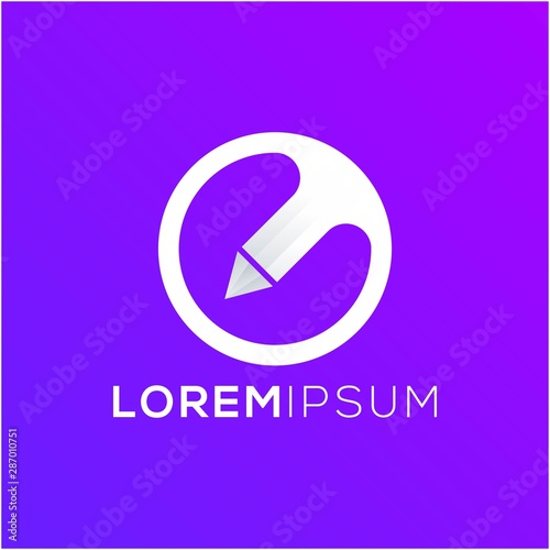 pencil logo icon ready to use