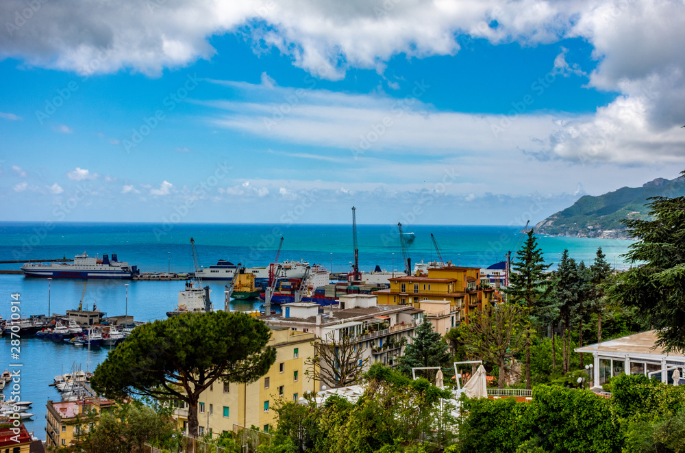 Italy, Salerno, view of the city