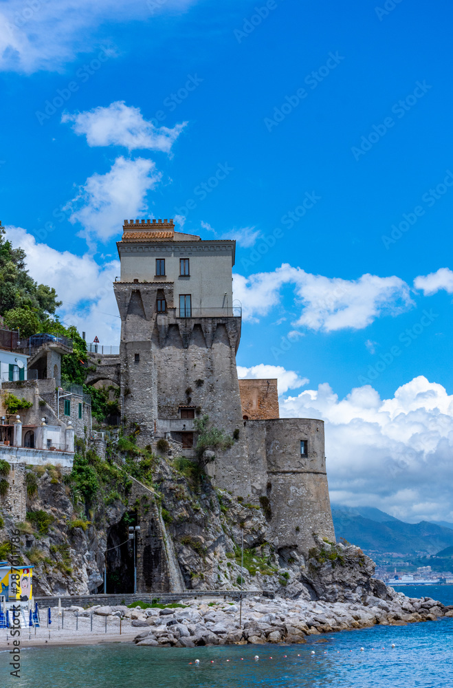 Italy, view of a stretch of the Amalfi coast