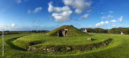 Bryn Celli Ddu, Neolithic Burial Chamber on the Isle of Anglesey in North Wales, UK. photo