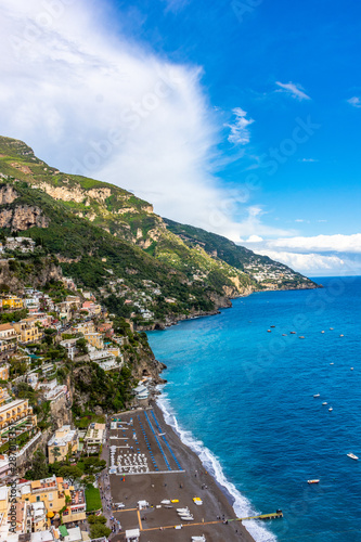 Fototapeta Naklejka Na Ścianę i Meble -  Italy, Positano, panorama of the coast