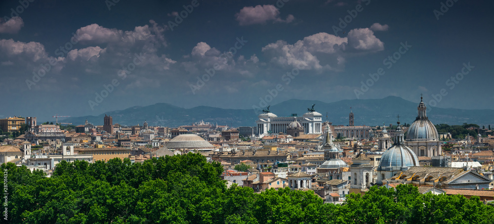 View of Rome and Palazzo Venezia, Italy