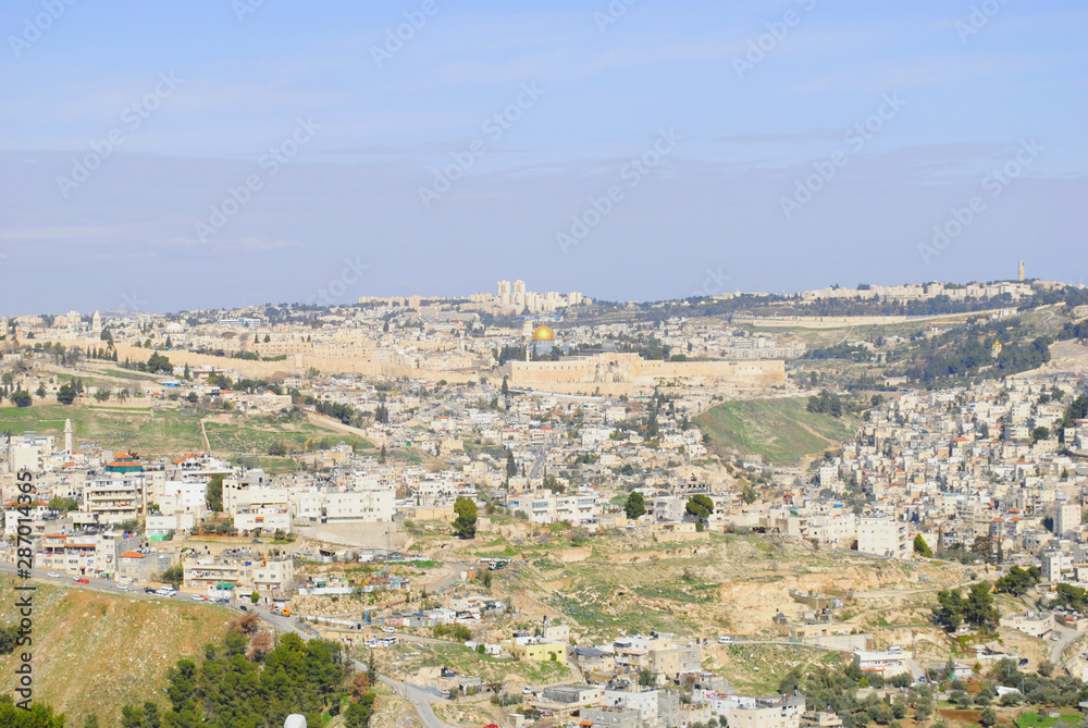 Panorama of the city, Jerusalem (Israel)
