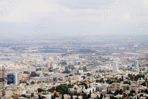Panoramic view of the city of Haifa  Israel 
