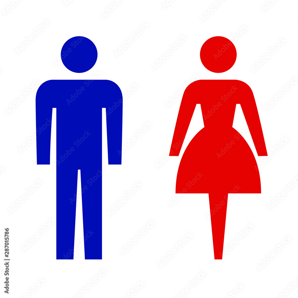 男子トイレと女子トイレのマーク Stock ベクター Adobe Stock