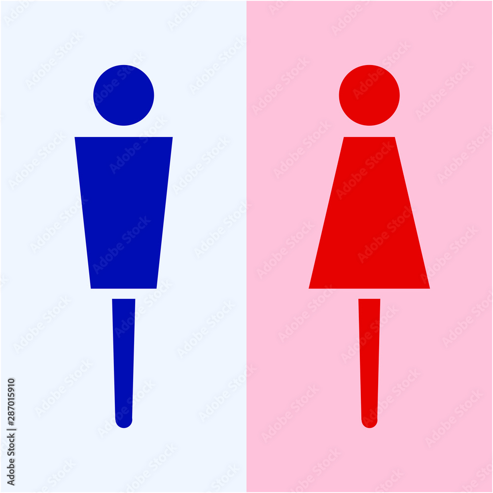 男子トイレと女子トイレのマーク Stock Vector | Adobe Stock