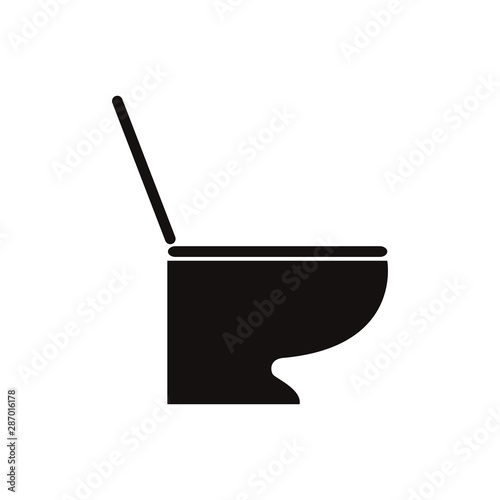 洋式トイレのシルエット
