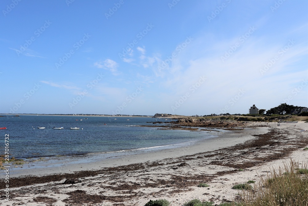La côte sauvage - Littoral de la presqu'île de Quiberon - Département Morbihan - Bretagne - France La côte sauvage - Littoral de la presqu'île de Quiberon - Département Morbihan - Bretagne - France