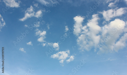blue sky clouds white natural beautiful