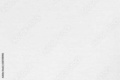 White canvas cotton silk fabric wall paper texture background in pastel white gray color photo