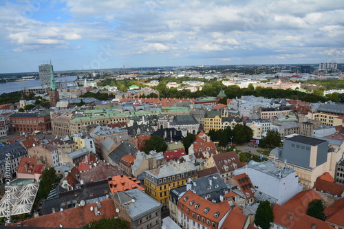 Vue Panoramique Riga Lettonie