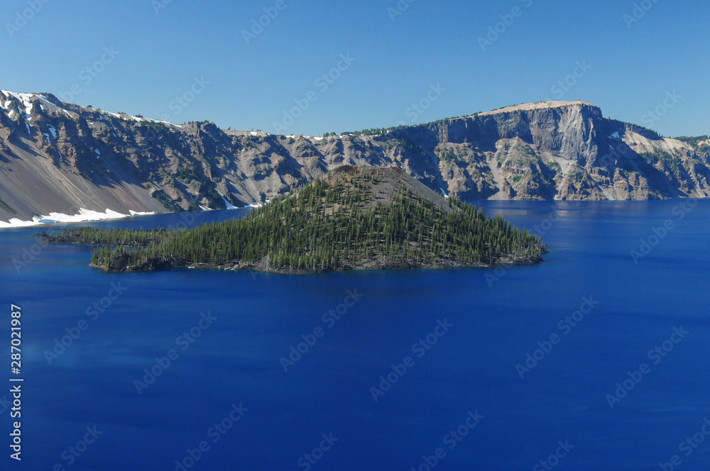 Wizard Island Crater Lake Oregon USA