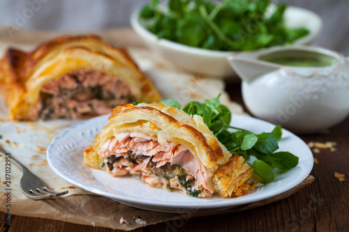 Salmon en croute