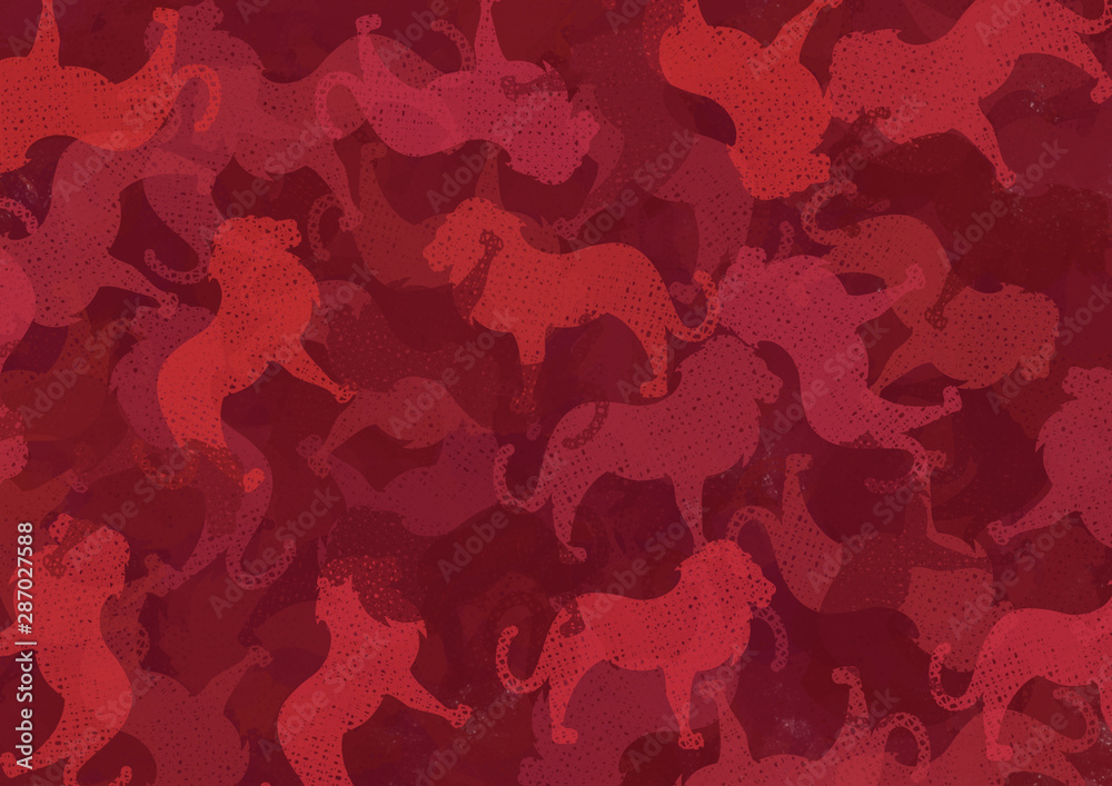 abstract colorful animals 2d illustration background. abstract colorful animals 2d illustration background.