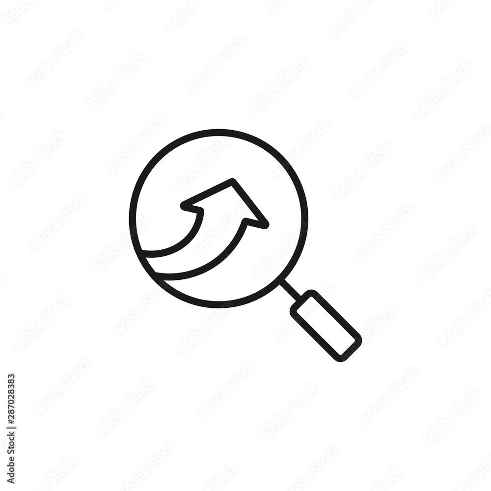 growth rate - minimal line web icon. simple vector illustration. concept for infographic, website or app. growth rate - minimal line web icon. simple vector illustration. concept for infographic, website or app.