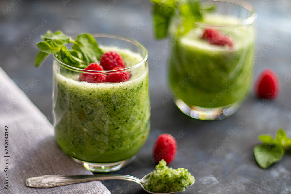 cocktail with strawberry and mint cocktail with strawberry and mint