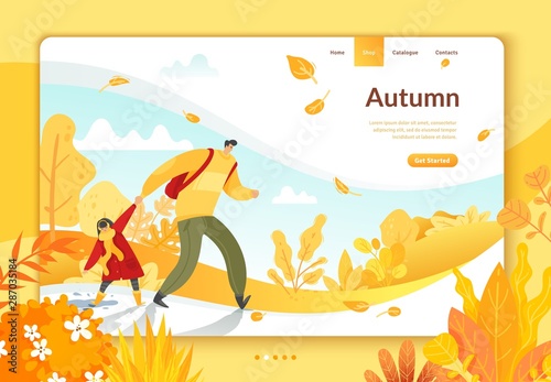 Autumn people landing page