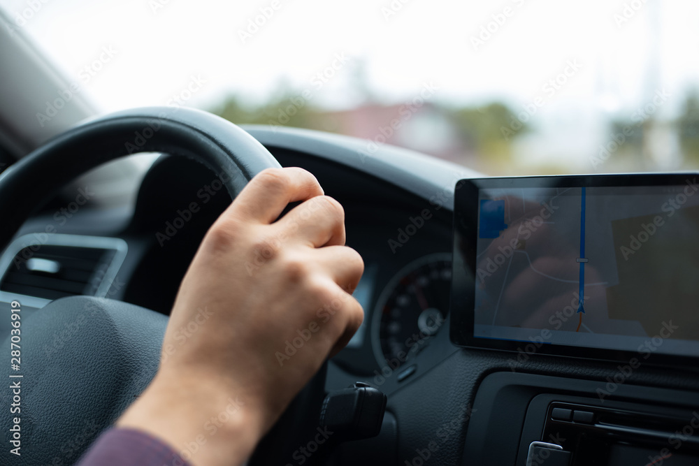 Modern gps navigation system for car