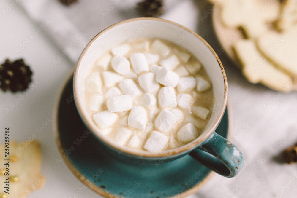 A cup of chocolate with A cup of chocolate with