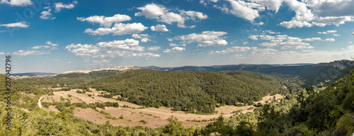 Panorámica del valle de Manzanedo provincia de Burgos en España