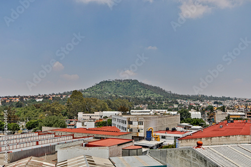 MEXICO CITY, CDMX / MEXICO - July 07, 2019: A panoramic view of the Iztapalapa sector of Mexico City