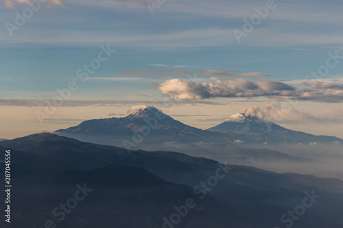 Mountains and vistas seen from the air from Mexico City to Monterrey. © Sergio
