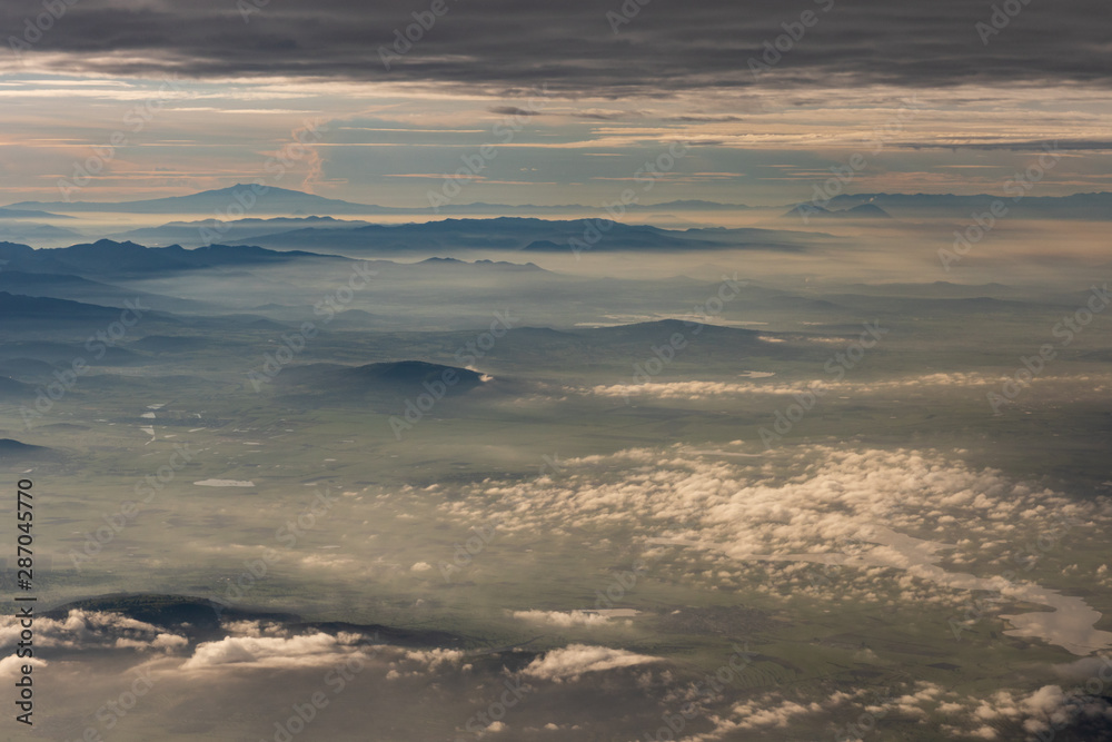 Mountains and vistas seen from the air from Mexico City to Monterrey. Mountains and vistas seen from the air from Mexico City to Monterrey.