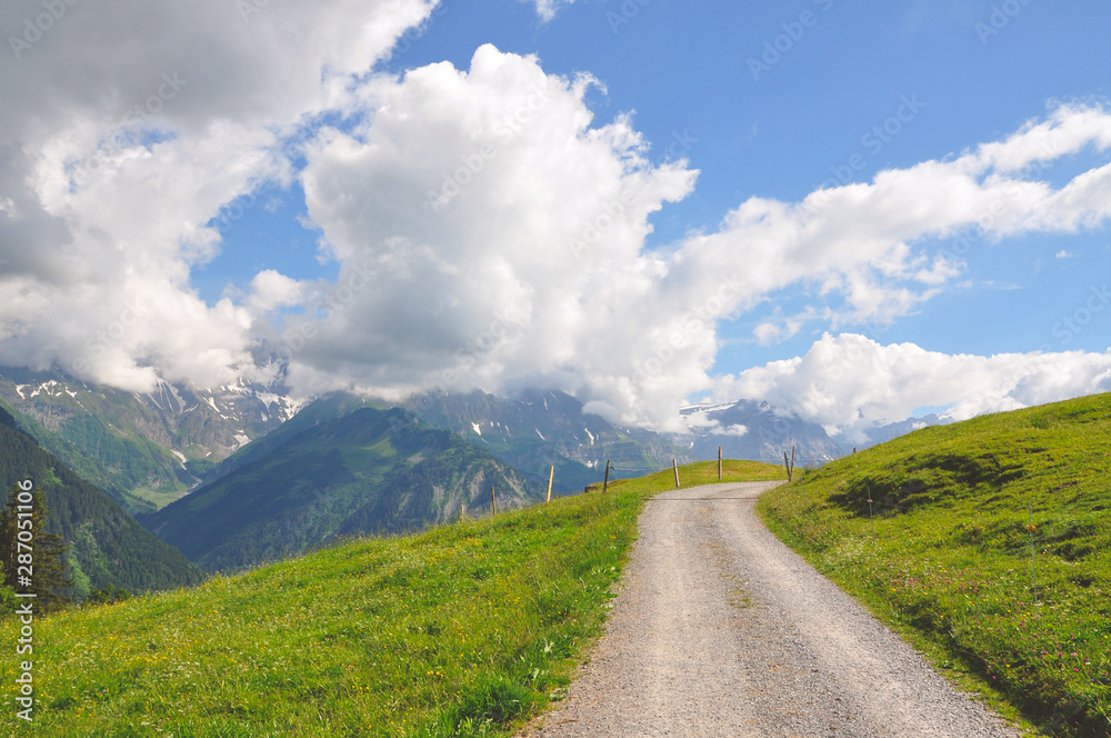 Naklejka premium road in the mountains