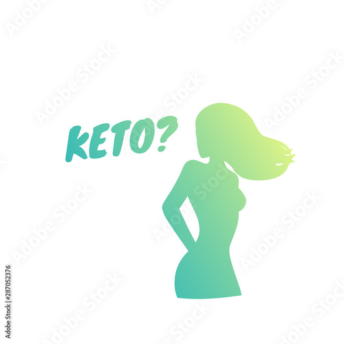 Keto diet, vector art