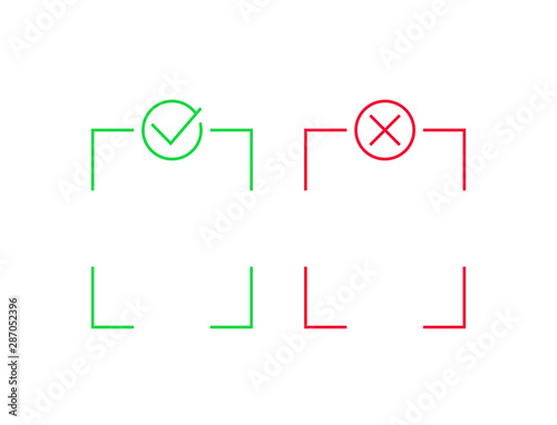 positive and negative, line vector design