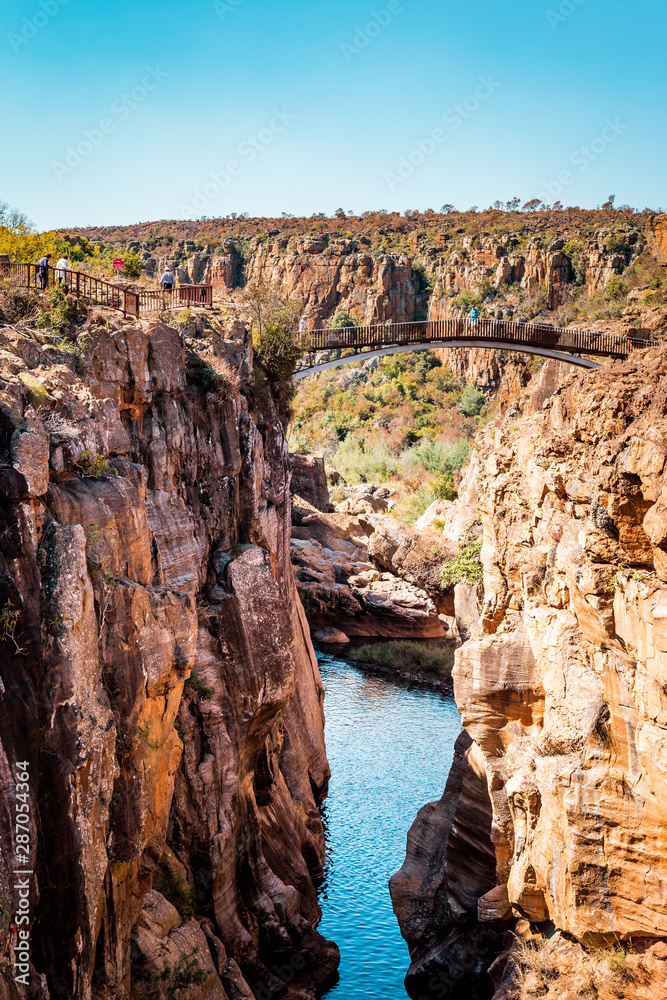 Blyde River Canyon South Africa National Park African wonder with 800 meters deep full with waterholes waterfalls and cascades its one of the biggest tourist attractions near Johannesburg