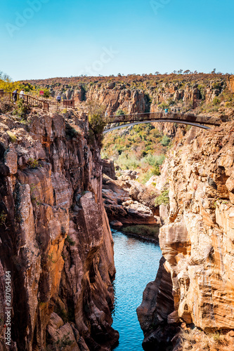 Blyde River Canyon South Africa National Park African wonder with 800 meters deep full with waterholes waterfalls and cascades its one of the biggest tourist attractions near Johannesburg